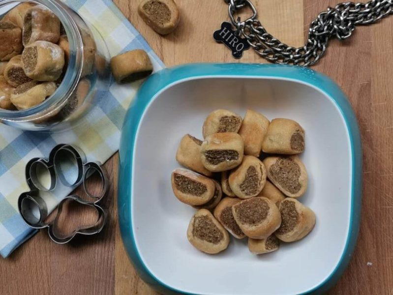 biscotti ripieni per cani